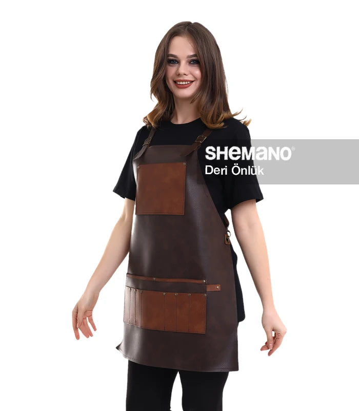 Özel Logolu Deri Önlük