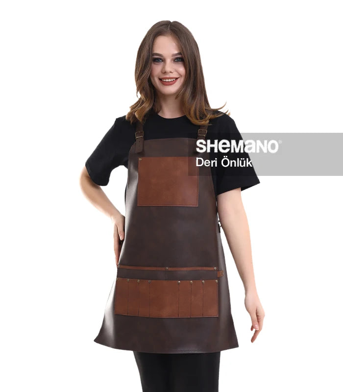 Özel Logolu Deri Önlük