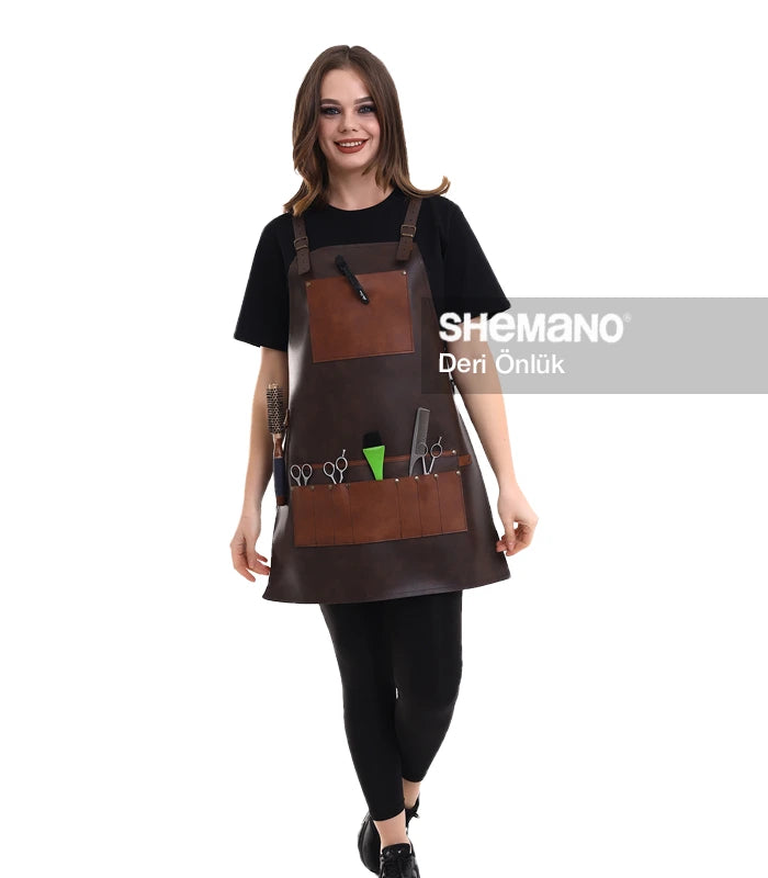 Özel Logolu Deri Önlük