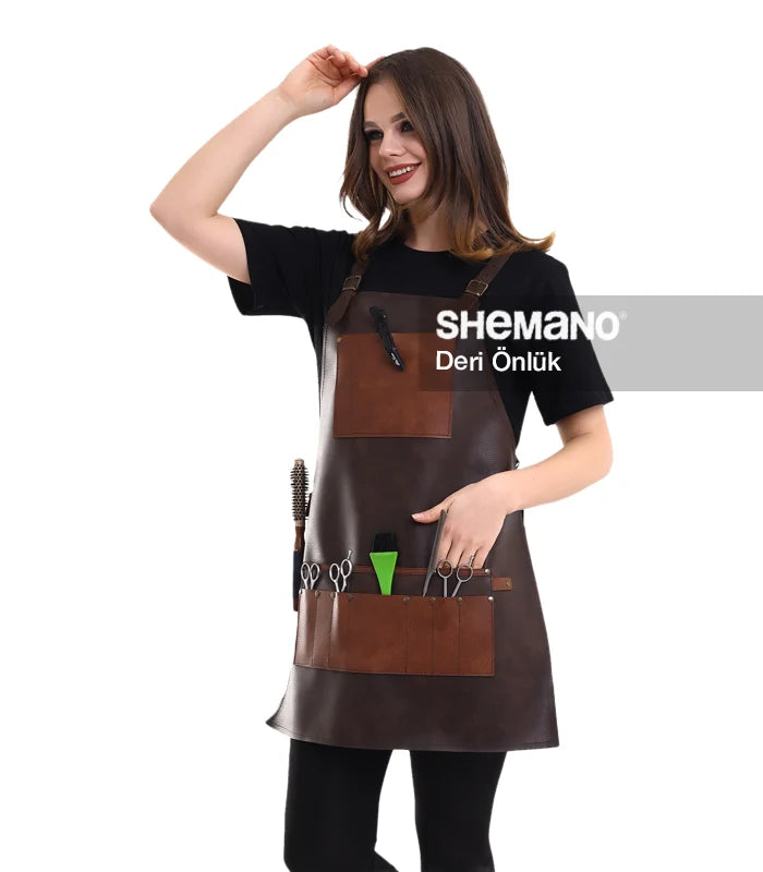 Özel Logolu Deri Önlük