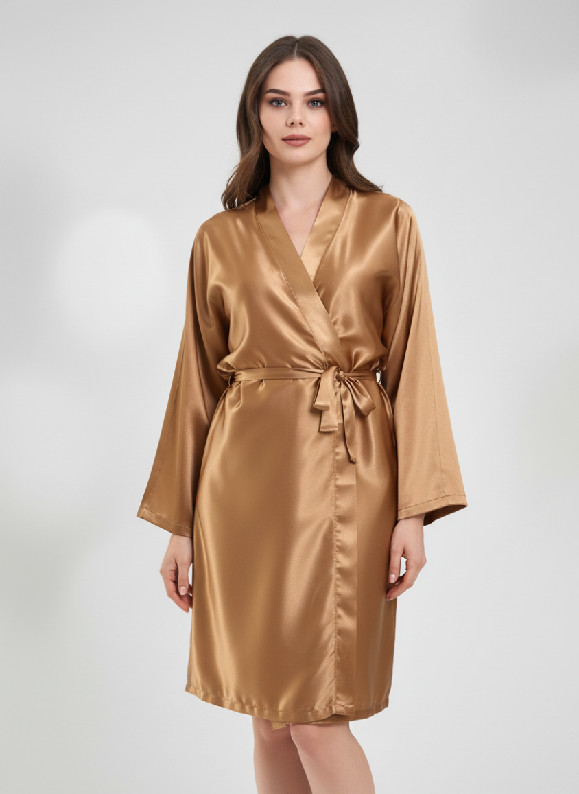 Logolu Kimono Gold Rengi