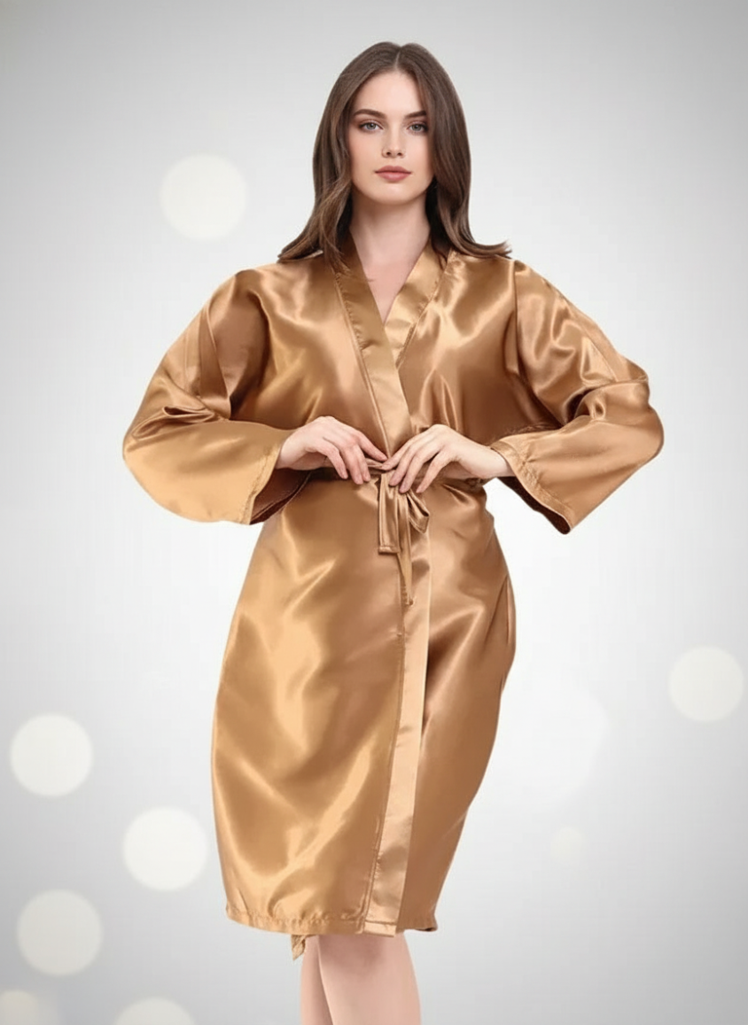 Logolu Kimono Gold Rengi