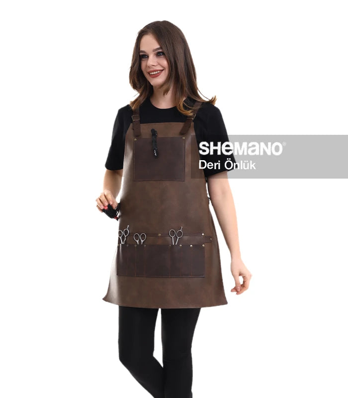 Suni Deri Önlük Kuaför